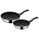 WMF pot set, stainless steel and plastic, diameter 24 cm - 28 cm, 2 pieces