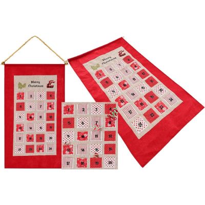 15. ADVENT CALENDAR 56x87CM RED