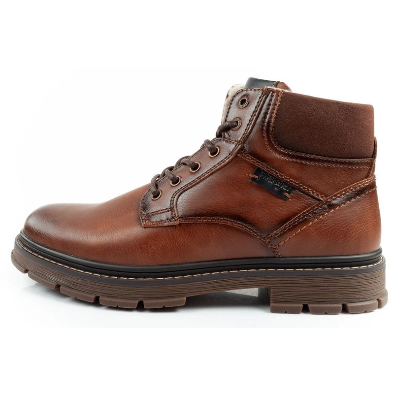 2. Wrangler Noah men's boots, Chelsea boots, elegant, insulated, brown