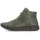 3. Women's ankle boots, green, insulated, Rieker 57501-54