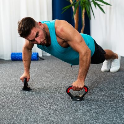 14. 6-in-1 Weight Set HMS SGN120 (Barbell, Dumbbells and Kettlebell) 20 kg