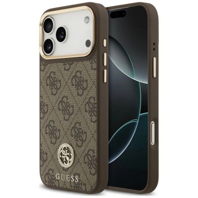 Guess 4G Strass Logo MagSafe Case for iPhone 18 Pro Max / 17 Pro Max – Brown