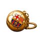 12. FC Barcelona original licensed keychain in the shape of a golden ball with the B7081 coat of arms