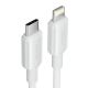 3. USB-C to Lightning Cable 3A 480Mbps 1m White