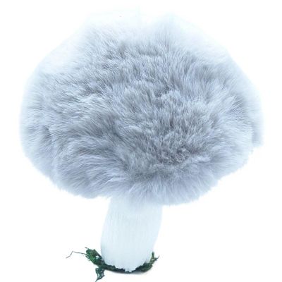 5. DECORATIVE PENDANT MUSHROOM 8x12CM GRAY