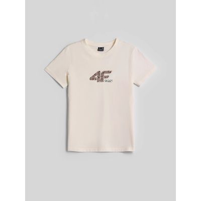 5. Women's regular printed T-shirt 4F 4FRSS26TTSHF4422-12S