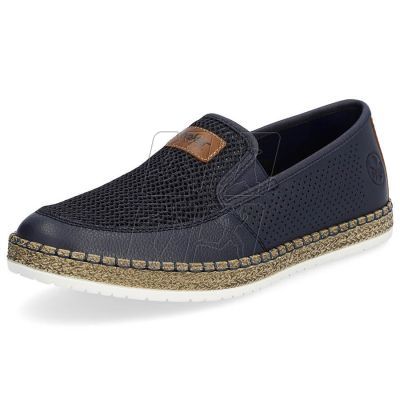 5. Comfortable leather shoes Rieker M RKR656, navy blue