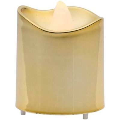 15. SET OF 4 GOLD TEA LIGHT LED CANDLES
