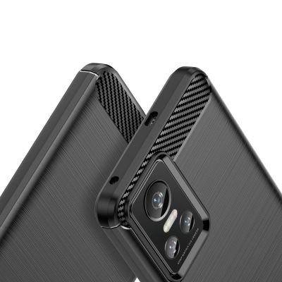 4. Carbon Case case for Realme GT Neo 3 flexible silicone carbon cover black