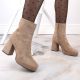 11. Suede ankle boots Jezzi W JEZ411B, beige