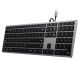 3. Satechi Slim W3 Keyboard with Numeric Keypad USB-C (Space Gray) US