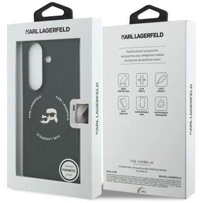 8. Karl Lagerfeld Karl&Choupette Logo MagSafe Case for Samsung Galaxy Z Fold7 - Black