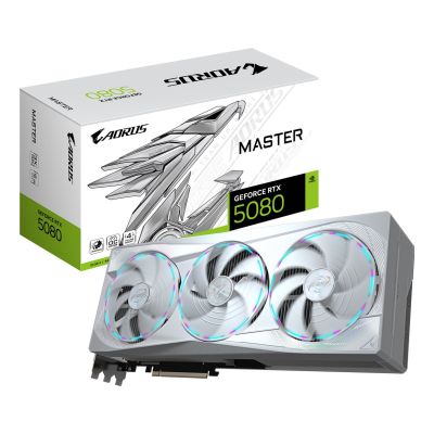 4. Gigabyte GeForce RTX 5080 AORUS MASTER ICE 16GB Graphics Card