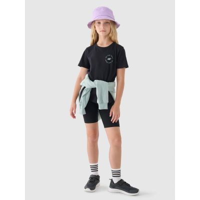 4. Girls' printed T-shirt 4F Junior 4FJRAW24TTSHF2276-20S