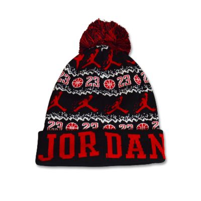 3. Air Jordan Peak Unisex Pom-Pom Winter Hat - FN4673-010