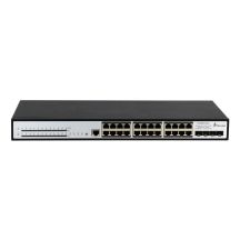 Extralink Switch PoE Chiron Pro 24x RJ45 1000Mb/s PoE, 4x SFP+, L3, managed, 370W