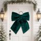 12. GREEN DECORATIVE BOW 57x63x3CM MICA