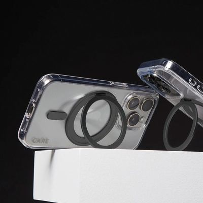 4. CARE by PanzerGlass Feature Kickstand Case iPhone 16 Pro Max 6.9" black/black MagSafe 1324