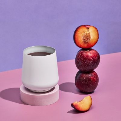 4. Ruby Wine Tumbler Fellow 355 ml Thermal Mug Matte White