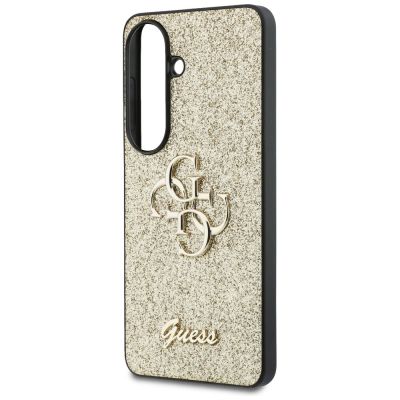 6. Guess Fixed Glitter Big 4G Metal Logo case for Samsung Galaxy S26 - gold