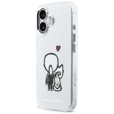 2. Karl Lagerfeld Karl & Choupette Back MagSafe Case for iPhone 17 - Clear