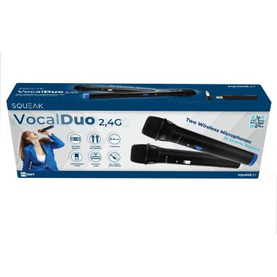 5. SQUEAK KARAOKE VOCALDUO MICROPHONE SET 2.4G SQ1007