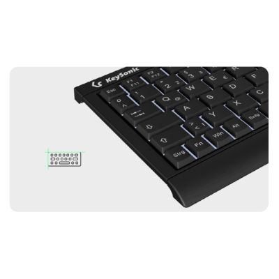 3. KeySonic KSK-3011ELC (DE) Keyboard Home USB QWERTZ German Black