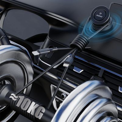 5. Dudao F24MAX Car Holder with 15W Wireless Charger, MagSafe Compatible, with Automatic Suction Cup - Black