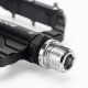 9. Rockbros C700 Reflective Aluminum Platform Bicycle Pedals - Black
