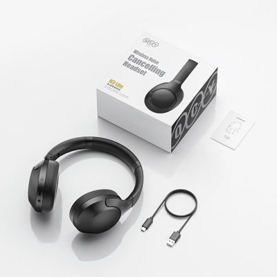 8. QCY H3 Lite Over-Ear Headphones with ANC Bluetooth 5.3 - Black