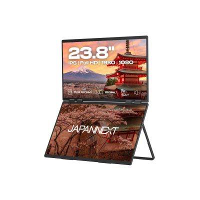 JAPANNEXT 60.5cm FHD Dual Monitor JN-DMD-IPS238F-C4