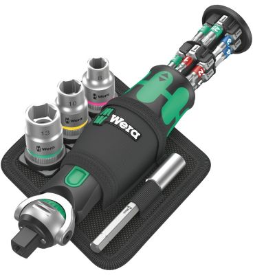 WERA 3/8" Ratchet Bit Set 18-Piece Zyklo