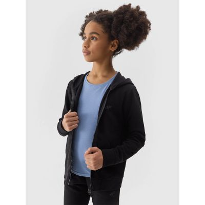 4. Girls' sweatshirt with a hood, 4F Junior