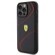 2. Ferrari Twist Metal Logo Case for iPhone 15 Pro Max - Black