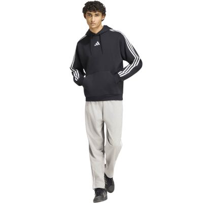 6. Men's adidas Essentials 3-Stripes Fleece Hoodie Black KY6602