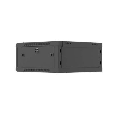 13. LANBERG WALL-MOUNTED RACK CABINET 19" 4U 600X600 BLACK METAL DOOR (FLAT PACK)