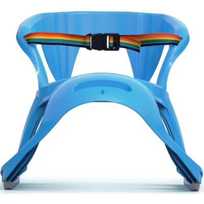 4. PLASTIC SLED WITH BACKREST 88x45x42CM BLUE