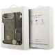 9. Guess 4G Strass Logo & Big Strap Metal Buttons MagSafe Case for iPhone Air - Brown