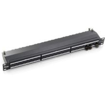 Equip 19-inch Patch Panel 24xRJ45 Cat6a FTP 1U 500MHz RAL7035