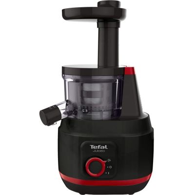 6. Tefal Juiceo ZC150 Slow Juicer (7490041) 150W Black, Red