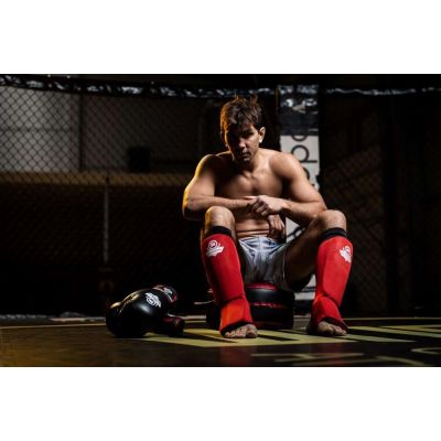 6. Flexible Shin Guards M - Shinrage Red