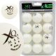 XQMAX TABLE TENNIS BALLS 3 STARS 12 PCS WHITE
