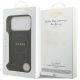 8. Guess Saffiano Classic Logo MagSafe Case for iPhone 17 Pro Max - Black