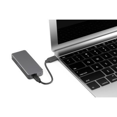 3. USB 3.2 Type C Enclosure for M.2 NVMe 20 Gbps Aluminum SSD