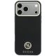 3. Guess Grained Round Strass Logo MagSafe Case for iPhone 18 Pro / 17 Pro - Black