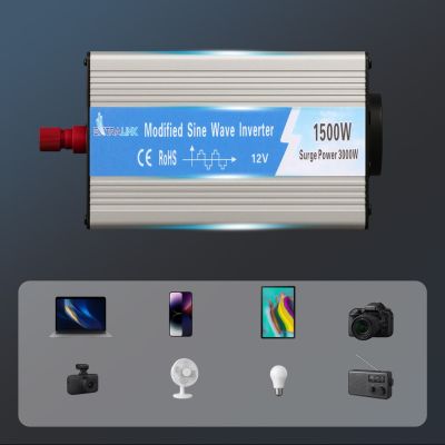 21. Car Power Inverter 12V, 1500W Modified Sine Wave