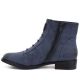 3. Women's blue flat ankle boots M.Daszyński SA62-126