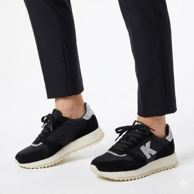 12. Black platform sneakers Kobbo 100103