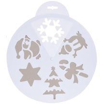 ARTIFICIAL SNOW TEMPLATE 30CM 6 DESIGNS