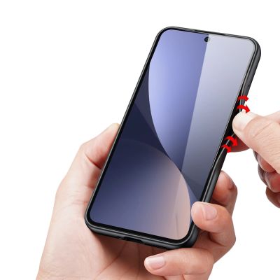 8. Dux Ducis Fino case for Xiaomi 13 cover with silicone frame gray